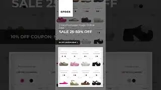 Crocs 10% Off Coupon Code: N8ME