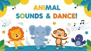 Animal Sounds and Dance 🐶🦁 | Fun Moves for Kids #TinyLifeTunes #kidsrhymes  #animalsongs