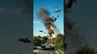 Mid-Air Explosion After Takeoff | Ultra-Real 4K CGI Plane Disaster Over Suburb