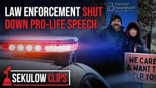 Law Enforcement Shuts Down Pro Life Speech