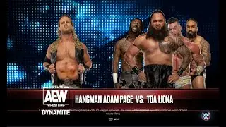 AEW Dynamite Hangman Adam Page vs Toa Liona Pick your Poison Match