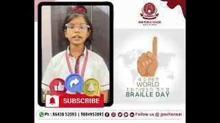 Школа Jain Public School отмечает силу шести точек в честь #ВсемирногоДняБрайля