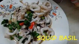 Stirfry Squid Basil