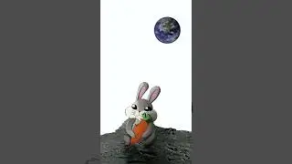LUNAR RABBIT!!  - 🎨 #shorts