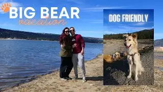 Visiting Big Bear in 2022// dog friendly vacation + relaxing staycation// VRBO 1940's  cabin