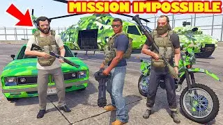 Franklin, Trevor and Michael Complete The MISSION IMPOSSIBLE in GTA 5 | SHINCHAN and CHOP