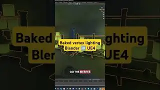 Baked vertex lighting from Blender to UE4! #gamedev #indiedev #b3d #ue4 #tutorial