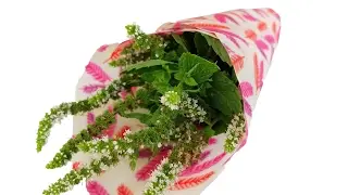 Eco Food Wrap - The Bouquet of Flowering Mint