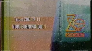 A2Z 11 Sign-on (2025/10/20 04:53) on Analog TV via AV.mate Analog TV Box