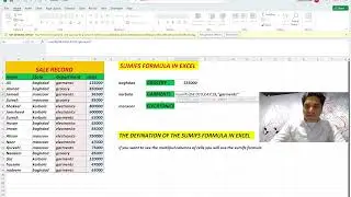 How to use SUMIFS Formula in Excel | Multiple Criteria Sum (Urdu/Hindi)