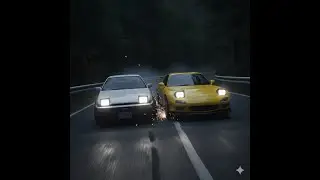 INITIAL D VIBES - LEGENDARY BATTLE: AE86 vs RX-7 FD3S [Eurobeat Mix]