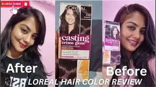 Loreal Paris Hair Color honest review & Demo| 316 Burgundy|Hair color कैसे लगाए| #hair #trending