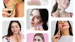 Jade Roller for Face, Jade Roller  Real Natural Beauty Jade Facial Roller Massage Tool