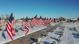 Devodare Drones Missouri - Centralia Veterans Day 2018 Flag Display