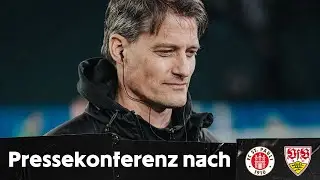 Die Pressekonferenz nach dem Spiel gegen den VfB Stuttgart