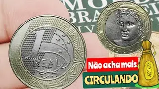 MOEDA 1 REAL ANO 1999, &Eacute; A MAIS RARA E PROCURADA POR COLECIONADORES.