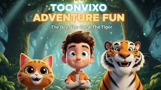 Toonvixo Adventure Fun | The Boy, the Cat & the Tiger | Magical Jungle Story
