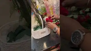 One of the best flower arrangement with rose n Lily ( full Vedio tutorial)#youtube #vlog #fypシ #art