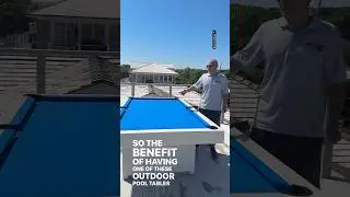 Outdoor Pool Tables will hold up to the most brutal weather. We laugh at spills in the rain 😂💦