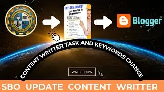 SBO CONTENT WRITTER TASK AND KEYWORDS CHANGED | #BLOG #CONTENTWRITTER || FULL EXPLAIN IN TAMIL✅