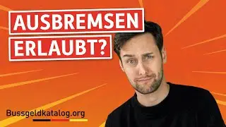 Ist das Ausbremsen im Stra&szlig;enverkehr erlaubt?🚗 Wir beantworten diese spannende Frage!