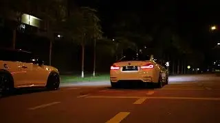 BMW M4 Competition and Mini John Cooper Works (JCW) Night Run ｜ 4K