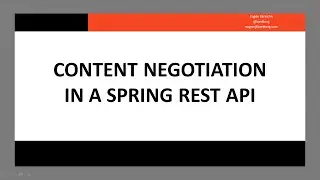 Content Negotiation in Spring REST API