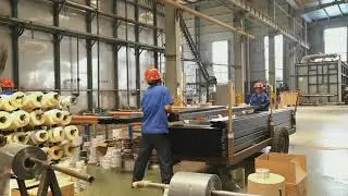 aluminium extrusion--vertical powder coating