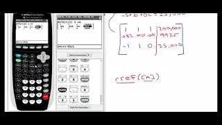 Solve 3x3 linear system using a matrix (Investment Application)