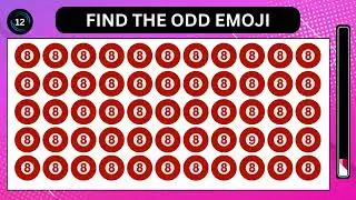 Find The Odd Emoji | Odd one Out | Top Quiz Channel | emoji quiz #oddoneout