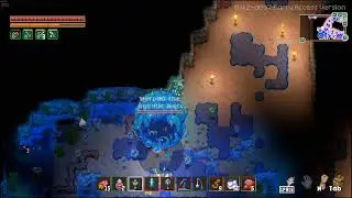 Core Keeper - SunkenSea BOSS - Morpha the Aquatic Mass (blue mass), Azeos, and Teleporters