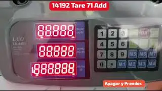 Cambiar decimales Balanza Luo  lu-4403