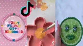 diy aesthetic clay jewelry tray | tik tok compilation