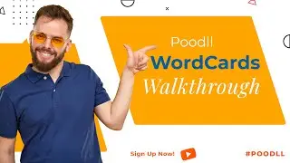 Poodll WordCards Walkthrough