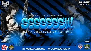 WEEKLY SCRIM by WORLD HATES YOU (WHY) - WEEK 02 | SQUAD BR TOURNAMENT | Garena CoD: Mobile 4K60ᶠᵖˢ