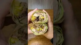 Leftover Thanksgiving lettuce wrap