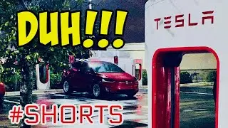 Lesson About Dark Tesla Superchargers - TesLUCKY #SHORTS