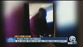 Bus driver fired after cell phone video surfaces