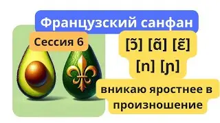 Сессия 6 ⚜️ [ɔ̃] [ɑ̃] [ɛ̃] [n] [ɲ] Вникаю яростнее в произношение 🥑 Французский санфан