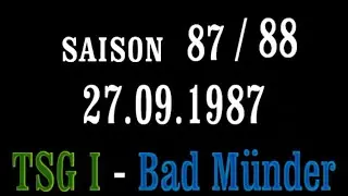 TSG Emmerthal - Bad Münder 1. Herren Handball 27.09.1987