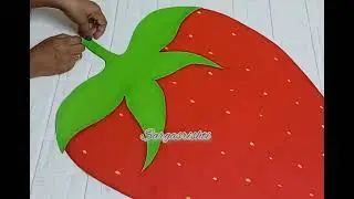 strawberry making #strawberrycostume #diy #fancydress #strawberry #project #art #diycrafts #easy