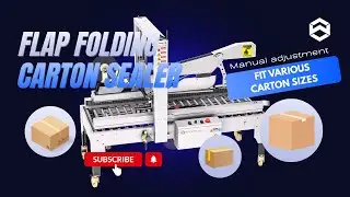 WIN-WIN PACK Semi-Automatic Flap Folding Carton Sealer &ndash; Continuous Sealing for Various Carton Sizes