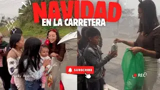 Regalando navidades en la carretera