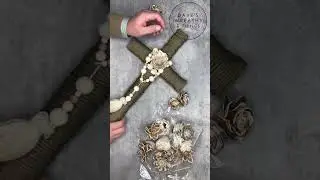Dollar Tree Cross Wreath DIY 01 - Shorts - Easter DIY - #eastercrafts @DavesWreaths
