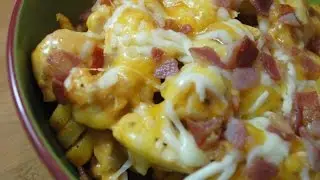 CHICKEN ENCHILADA CURLY FRIES - Student Recipe