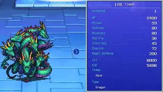 Tiamat Boss Fight - Flying Fortress F5 - Final Fantasy 1 Pixel Remaster+ (iOS Apple Arcade)