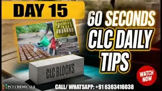 CLC DAILY TIPS  DAY 15 - Curing Period of CLC Blocks