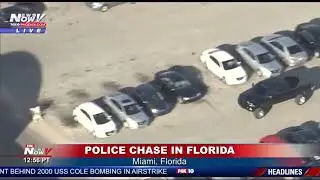 FULL POLICE CHASE  High Speed Chase In Miami, Florida