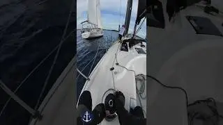 Foredeck Skills: Quick Gennaker Hoist in Action! #sailing #sailingtips #sailingrace