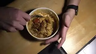 ASMR - CURRY BEEF AND WHITE RICE EATING SOUNDS